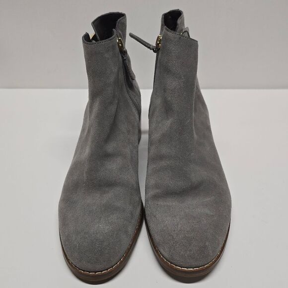 Cole Haan Womens Haidyn Gray Suede Ankle Boots Botties Size 9 - Picture 2 of 8